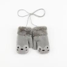 Детские перчатки, детские зимние перчатки, плюшевые теплые рукавицы, модные милые Мультяшные уличные плюшевые перчатки, handschoenen kinderen