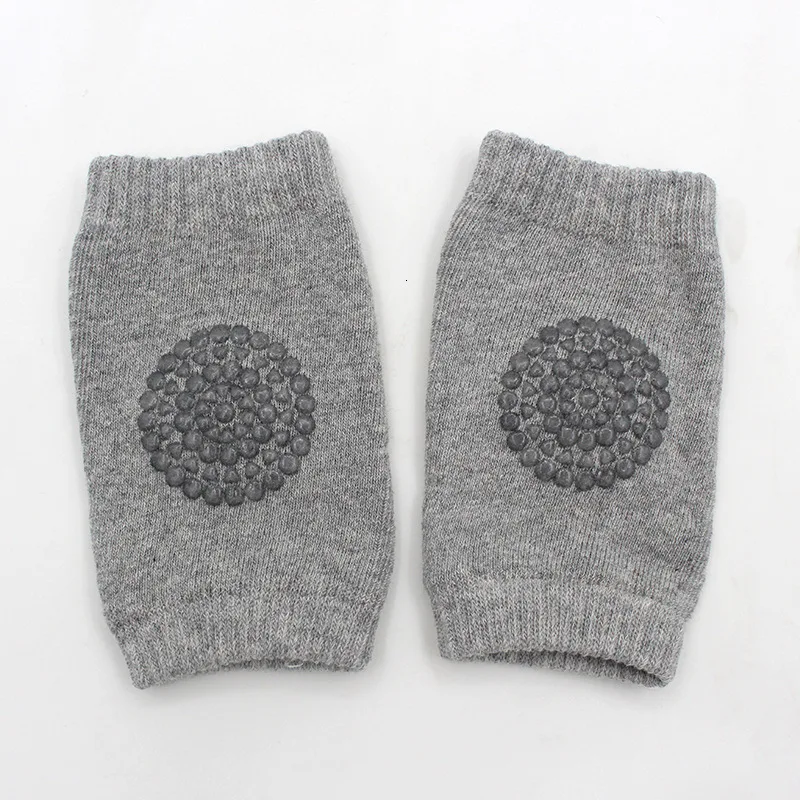 Light gray Для детей 0-18 месяцев Детские Non-slip по 4-м временам года наколенники Детские по колено для ходьбы для ползанья детская хлопковая уплотненная Обувь с дышащей сеткой - Цвет: Light gray