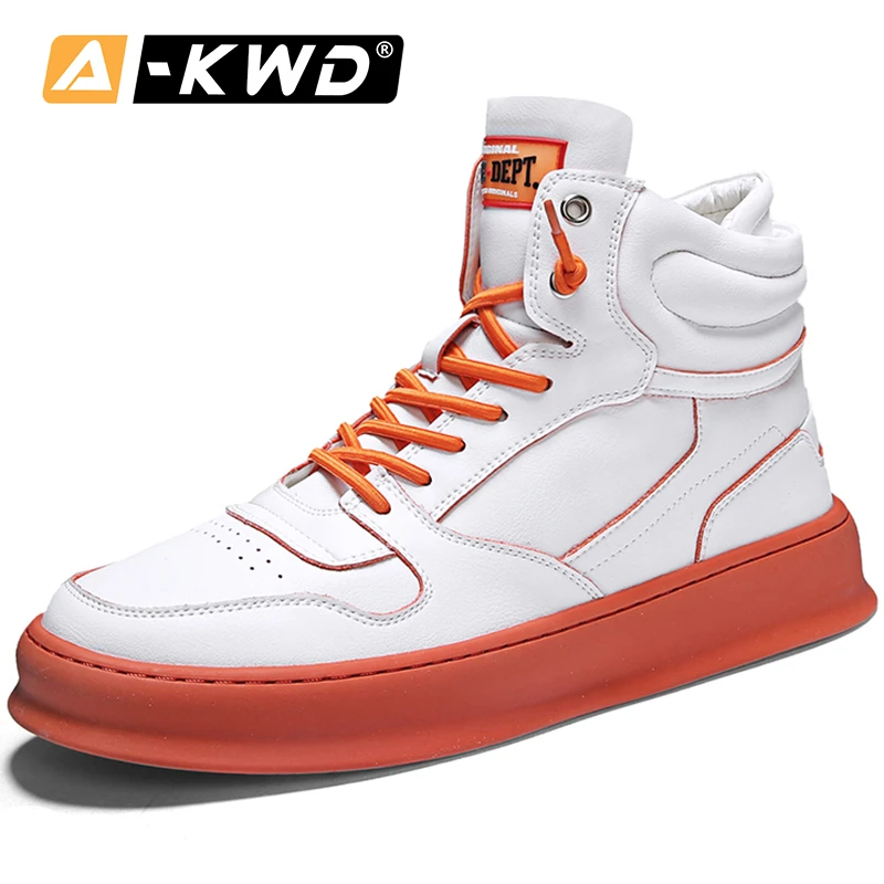 chaussures homme orange