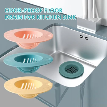 

Kitchen sink deodorant floor drain toilet sanitary partition water cover household sink filter anti-blocking net stopper