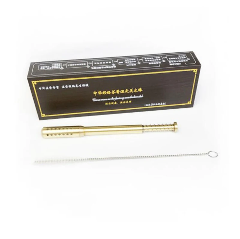 Moxibustion Box Household Pure Copper Warm Moxibustion Rods Face Eye Special Moxibustion Stick Apparatus 4 mm