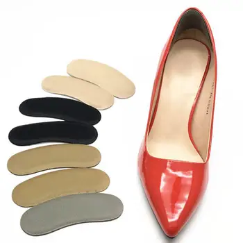 

5 Pairs Heel Grips Heel Liner Cushions Self Adhesive Sponge Heel Insole Cushions Pads Stickers Shoe Cushion (Black)
