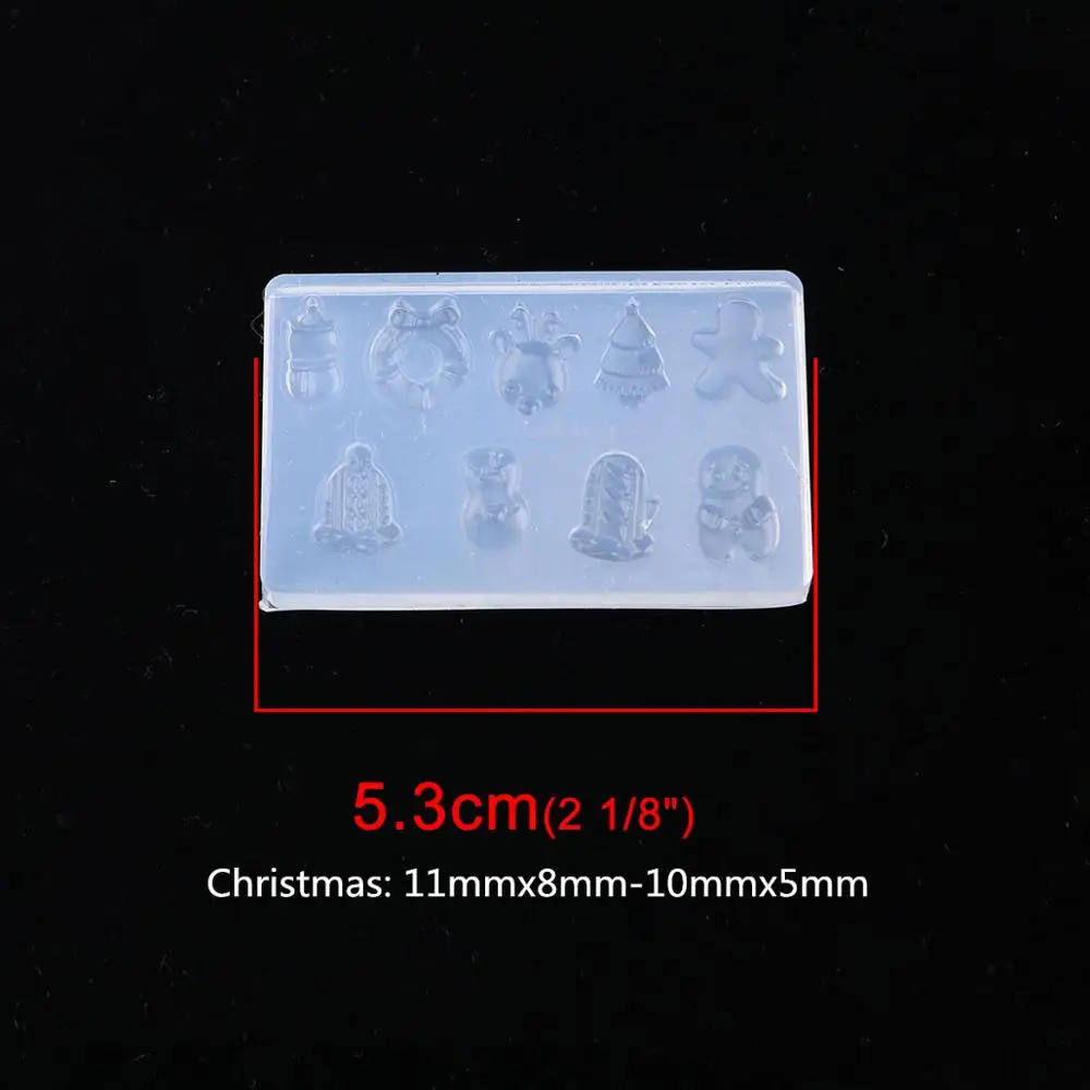 Doreen коробка BSilicone полимерная форма для изготовления ювелирных изделий нерегулярные прозрачные цветы Фламинго рождественские ювелирные аксессуары, 1 шт - Цвет: 6