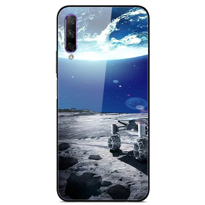 Для huawei Honor Play 3 чехол закаленное Стекло планета Космос крышка Стекло задняя крышка для huawei Honor Play 3 Play3 Жесткий PC Coque черный чехол для Honor Play 3 Стекло чехол
