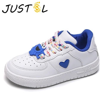 

JUSTSL Children's Sports Shoes 2019 New Fall Girls Non-slip White Fashion Sneakers Kids Running Shoes Size 26-36