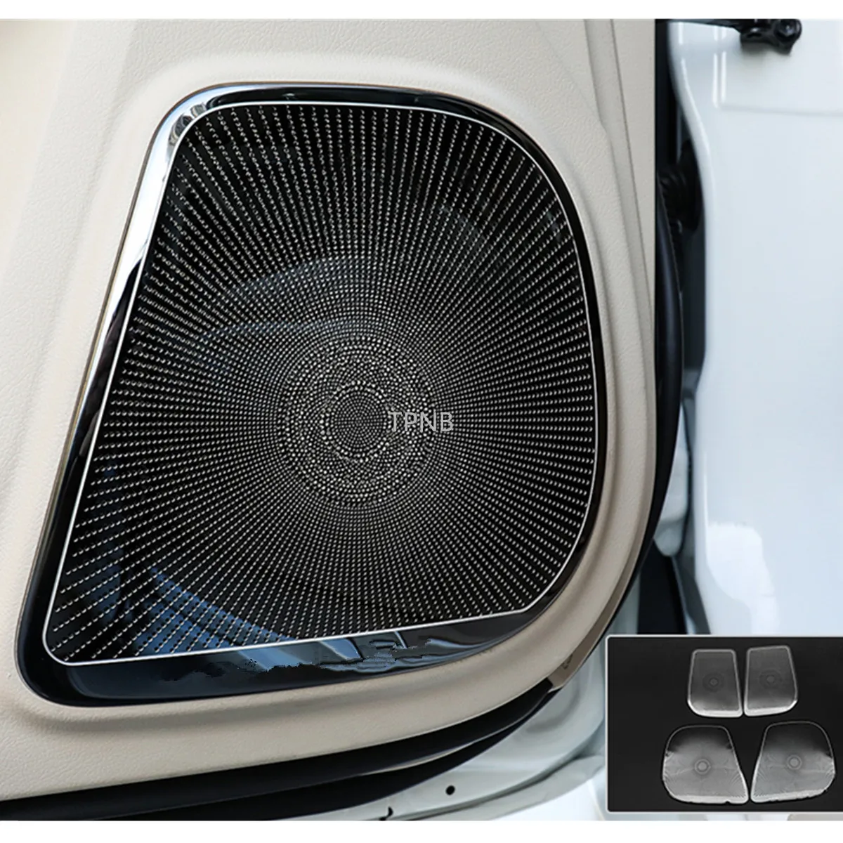 Для Toyota Land Cruiser Prado 150 2010 2011 2012 2013 2014 2016 2017 2018 2019 2020 обшивка дверного гудка динамика 4