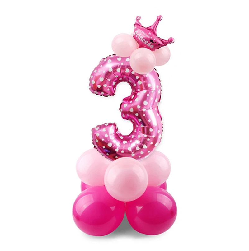 Pink Three Одноразовые столовые приборы для мальчиков и девочек, кружки, тарелки, салфетки, украшения для первого дня рождения, праздничные принадлежности для детей - Цвет: Pink Three