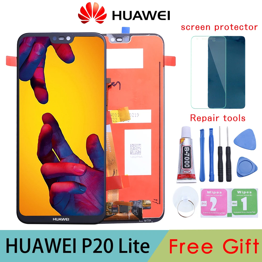 IPS дисплей для HUAWEI P20 Lite с рамкой|Экраны мобильных телефонов| |