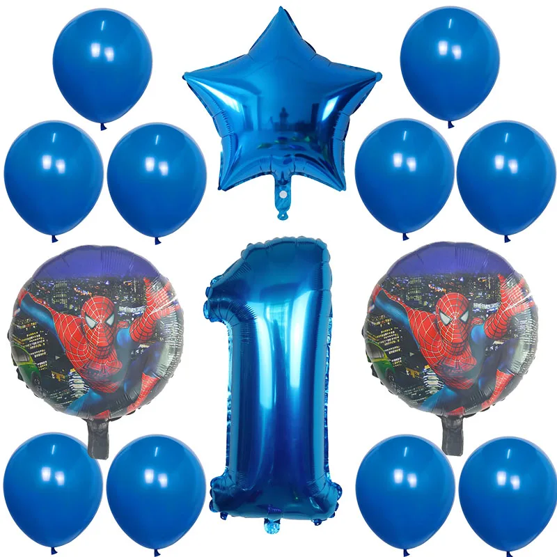 14 шт./партия шары с изображениями Человека-паука 30 дюймов набор воздушных шаров Человек-паук вечерние надувные гелиевая фольга Воздушные шары День рождения украшения