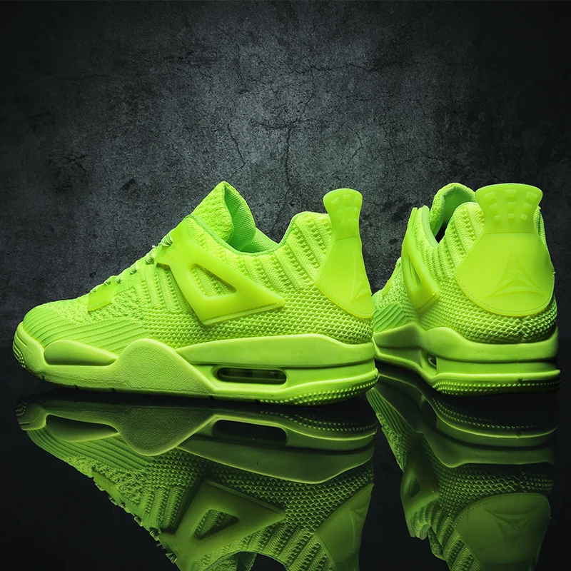 basket vert fluo homme