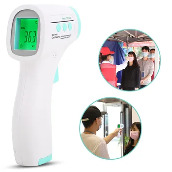 

In Stock Digital Thermometer Infrared Baby Adult Forehead Non-contact Infrared Thermometer 2 Colors Display Dropshipping