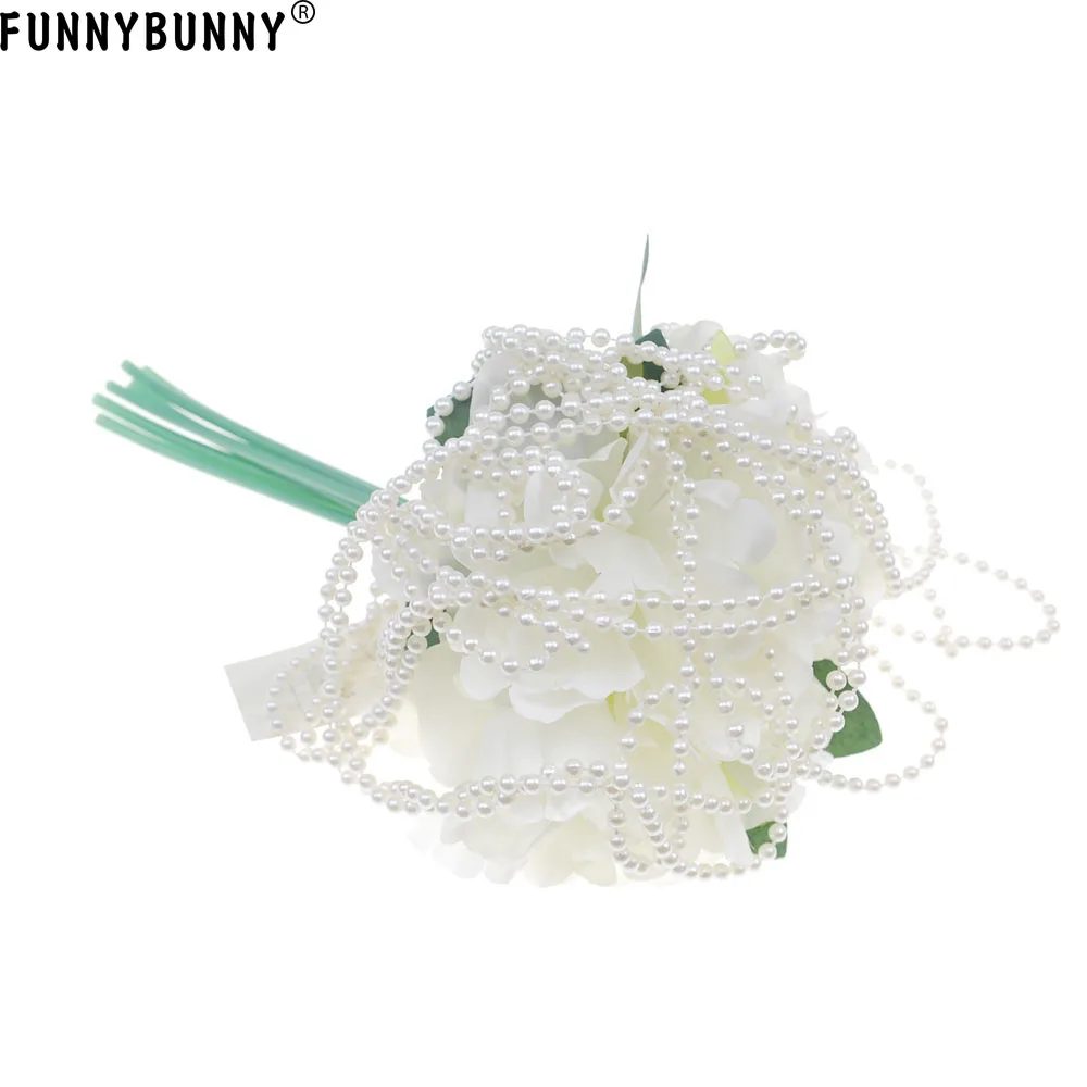 FUNNYBUNNY 5M Elegant Roll Ivory Pearl Trim Garland Strands String for Christmas Cheer Wedding Party Home Decoration Craft | Дом и сад
