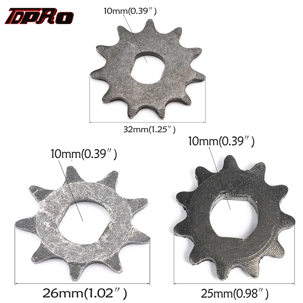 TDPRO New Pocket Bikes 25H Chain 11T T8F Chains 9T 11T Front Sprocket