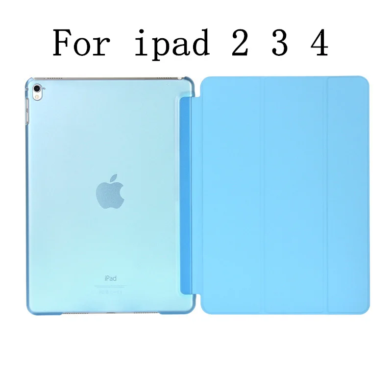 For ipad 2 3 4 blue Роскошный модный чехол для Apple Ipad Air 9,7 дюймов IPad 5 Ipad 5 Smart PU кожаный флип планшет противоударный чехол с подставкой Чехол Coque - Цвет: For ipad 2 3 4 blue