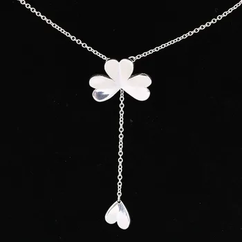 

Original Lucky Four-leaf Clover With Adjust Sliding Necklace For 925 Sterling Silver Necklace Women Wedding Diy Fine Jewelry