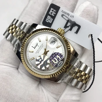 

U1 AAA luxury silver gold case watch automatic DAYDATE men automatic Self-wind 40mm watches Stainless steel Wristwatch
