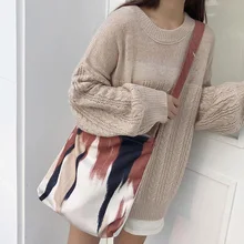 Женская Холщовая Сумка на плечо, женская сумка с мультяшным принтом, хозяйственные сумки, женская сумка из эко-хлопка, складная сумка большой вместимости, сумки