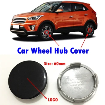 

4pcs/set of 60mm ABS Car Wheel Protection Cover Car Exterior Accessories Suitable for Hyundai ELANTRA MISTRA Ix35 Ix45