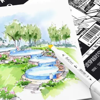 

A3/A4/B5 Drawing Paper Pad Notebook Sketch Book for Marker Art Paiting Diary Student Gifts 30 Sheets