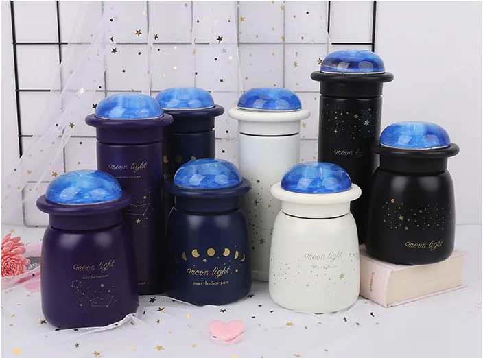 Creative Moonwalk Planet Thermos Cup 304 Stainless Steel Sealed Leakproof Student Water Cup Boutiques Gift Vacuum Flask