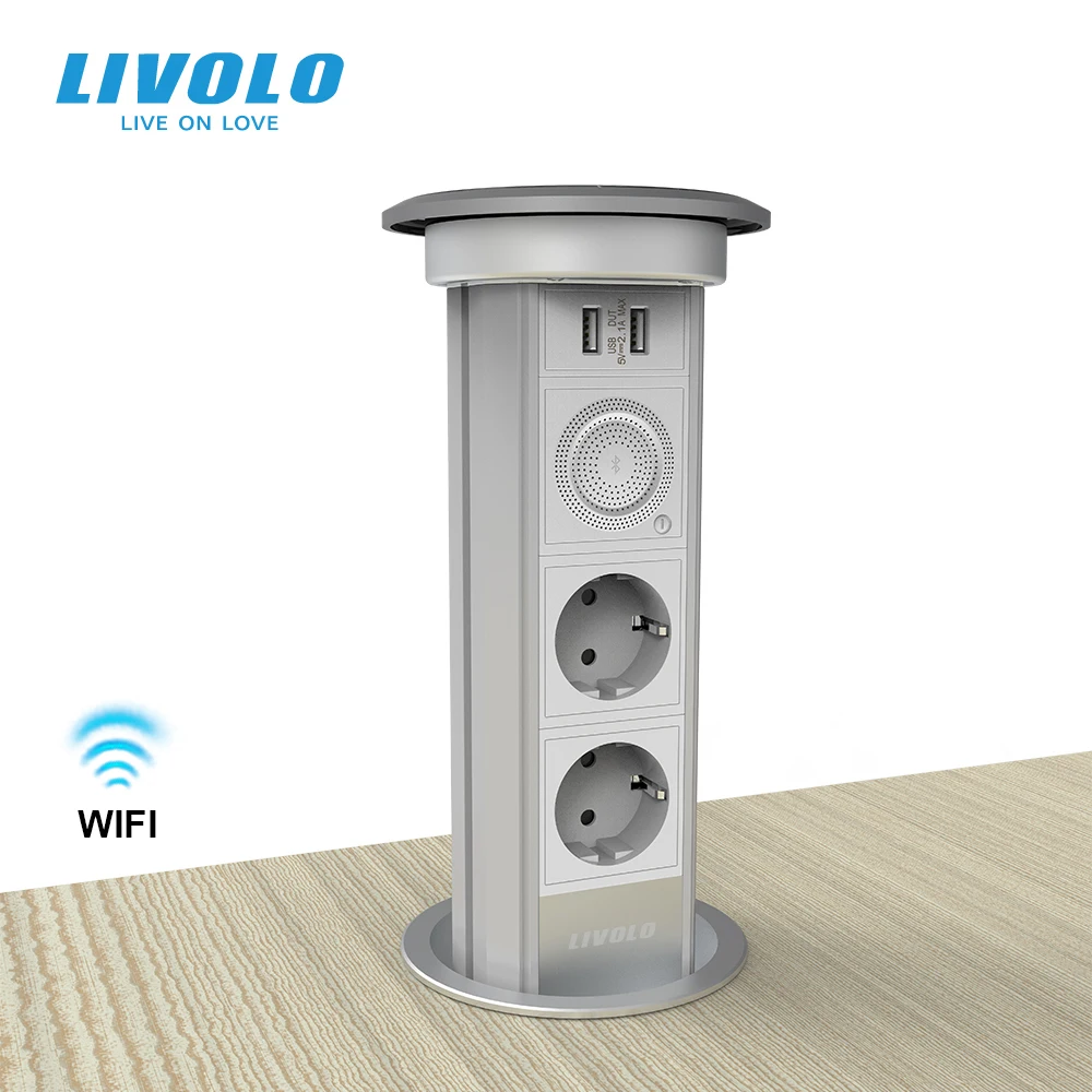Выдвижная розетка LIVOLO с поддержкой Wi-Fi и USB-портом | Обустройство дома
