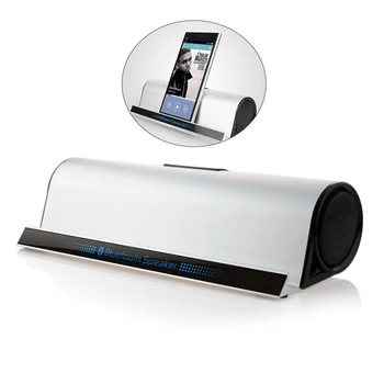 

Wireless Bluetooth Speakers Phone/Tablet Stand Holder Speaker Enhance Bass Stereo Column Hifi Music Model Portable Speaker