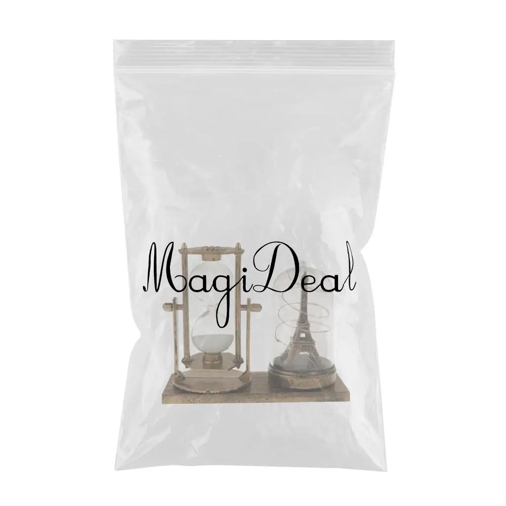 Tower Hourglass Ornaments Built-in Illuminated Light Warm Decorations for Living Room Bedroom Desktop Office Decor