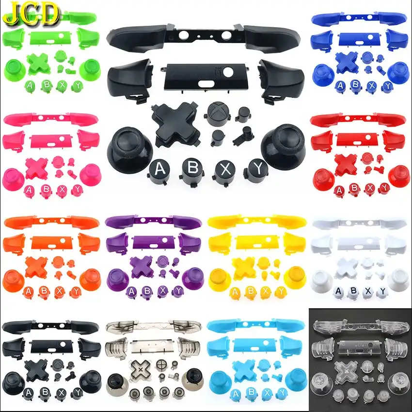 Полный Набор сменных кнопок JCD для Xbox One Slim Dpad ABXY LB RB триггер RT/LT Грипсы запасные