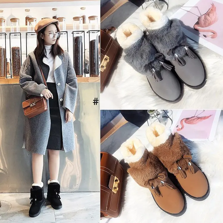 

2020 Boots Women Genuine Leather Shoes For Winter Boots Shoes Woman Casual Spring Genuine Leather Botas Mujer Female Ankle Boots