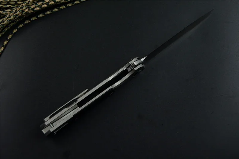 TwoSun ts49 D2 лезвие складной карманный нож тактические ножи охотничьи ножи углеродно-титановый волоконный Быстрый открытый Флиппер Подарочный нож