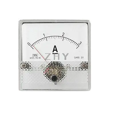 

DC Current Panel Ammeter 0-3A Amperemeter Gauge YS-80