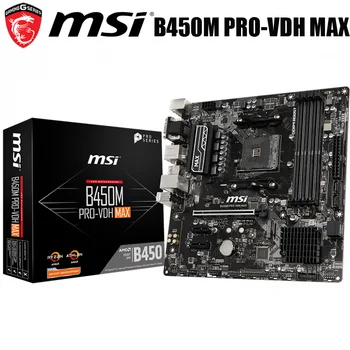 

Socket AM4 NEW MSI B450M PRO-VDH MAX Motherboard DDR4 AMD Ryzen HDMI Desktop MSI B450 Mainboard AM4 AMD B450 M.2 PCI-E 3.0