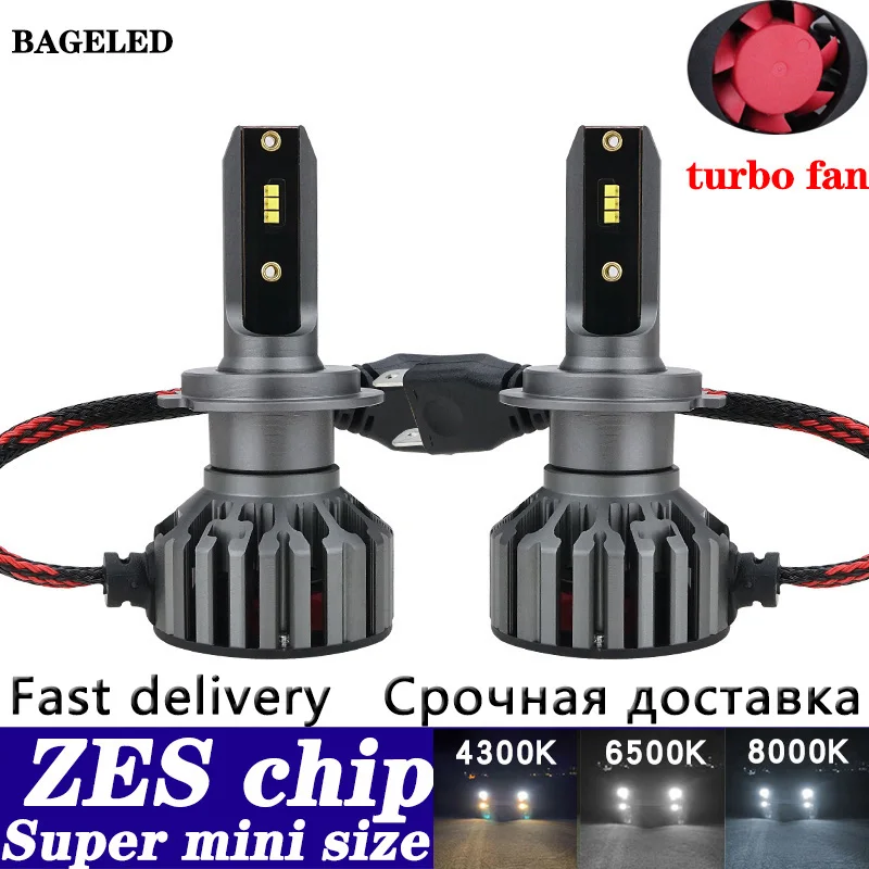 ZES chip H7 LED Автомобильные лампы для фар машины Mini H4 светодиодный H11 H8 HB4 H1 H3 HB3 9005 9006 880