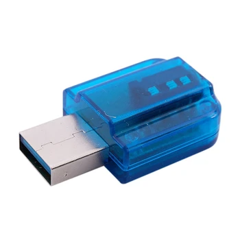 

New USB Bluetooth o Receiver Transmitter 2 in 1 3.5 Wireless Transmission Adapter Blue
