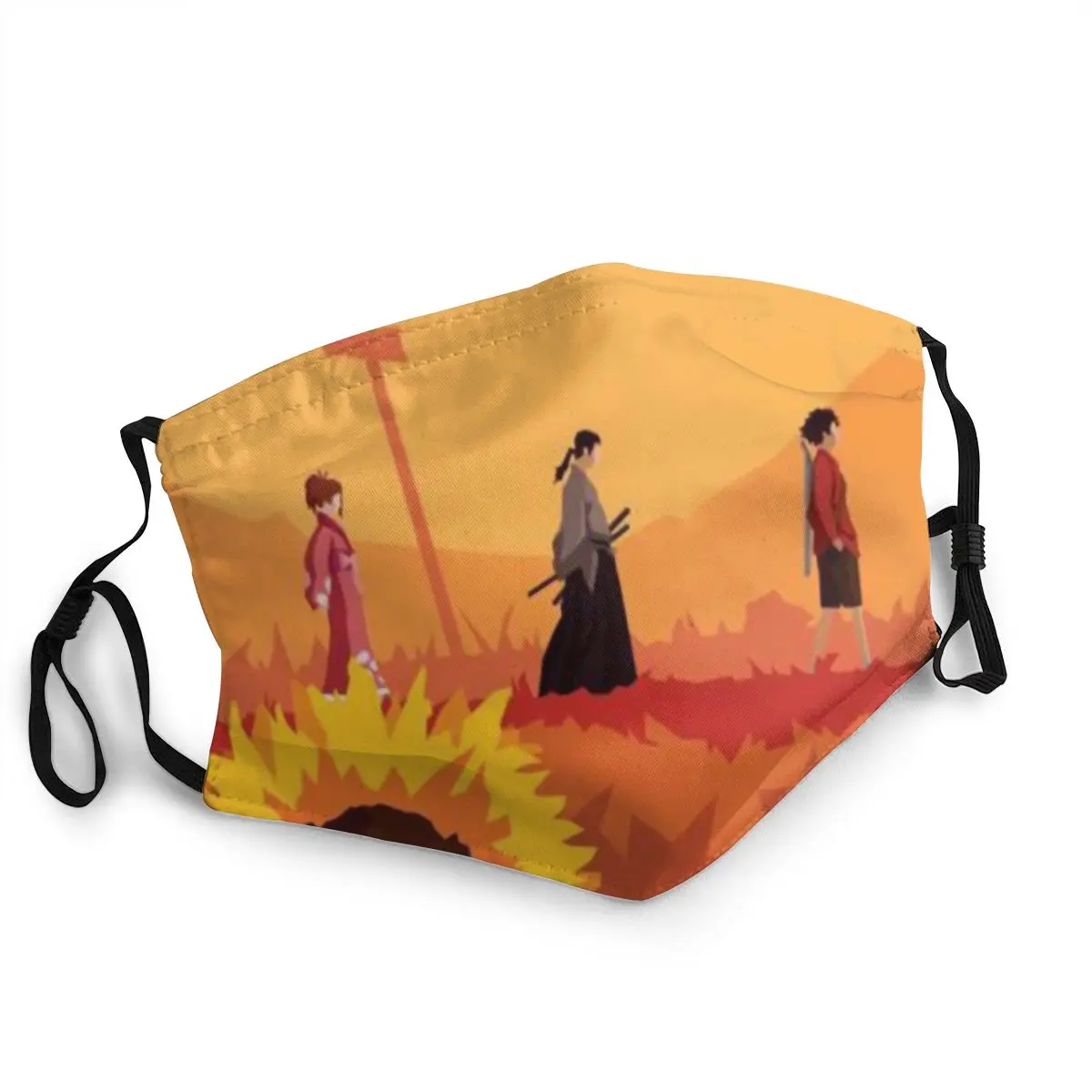 Samurai Champloo Geometric Non-Disposable Face Mask Japanese Anime Manga Anti Dust Haze Protection Cover Respirator Mouth Muffle |
