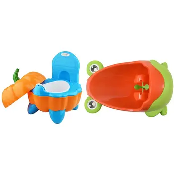 

Froggy Baby Urinal (LIGHT GREEN) & Cute Baby Chair Cartoon Folding Potty Toddler Portable Training Plastic Toilet Seat