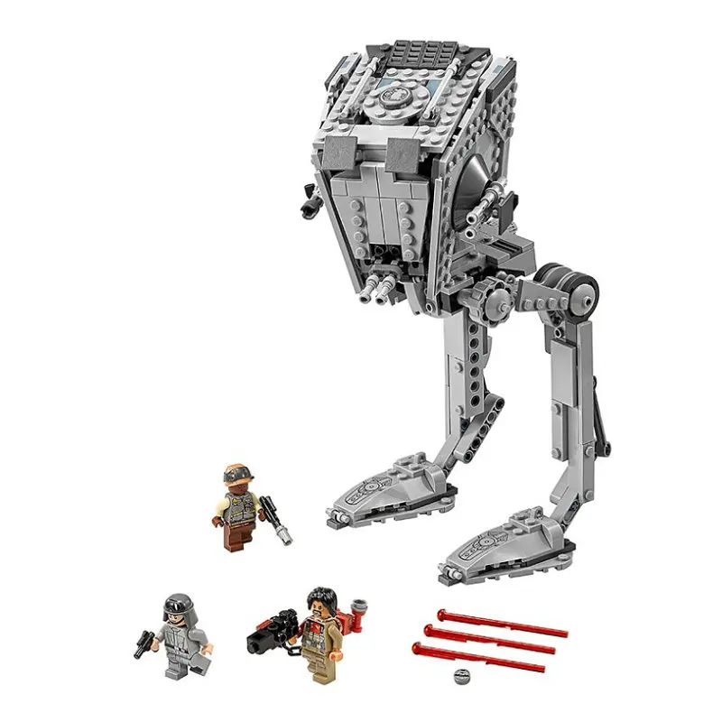 

The AT-ST Walker Building Blocks With Action Figures Compatible LegoINGlys Star Wars Bricks Sets Toys For Children 75153