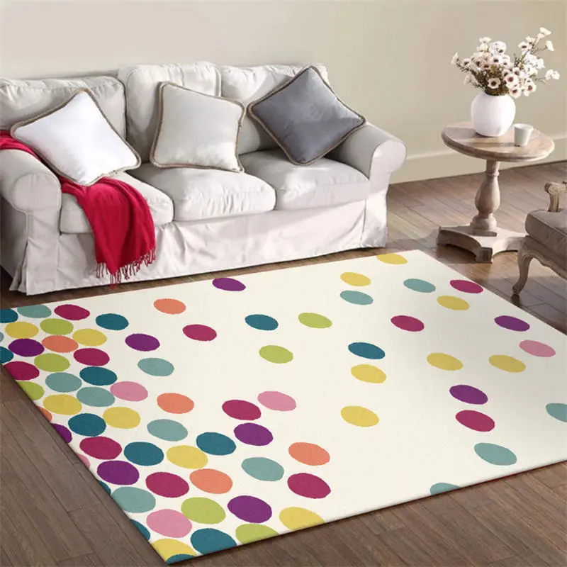 Ковры и коврики для дома, Гостиная Европейский Цветной арт узорами мяча утолщенный ковер для детской комнаты Механическая стирка