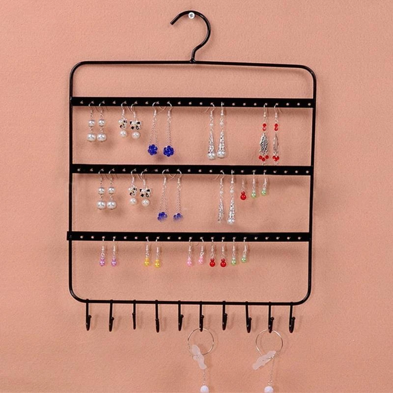 Colgador de pared para joyería, organizador de pendientes, soporte para collar, pulsera, de exhibición|Soportes y estanterías de almacenamiento| - AliExpress