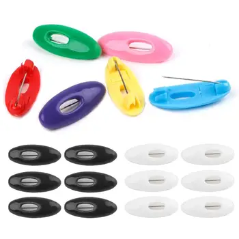 

6Pcs/lot Plastic Safety Brooch Pins For Women Muslim Hijab Pin Islamic Scarf Enamel Pin Buckle Accessories Headscarf Decoration