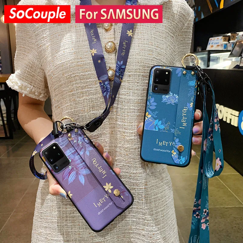 Enhanced Phone Holder Case with Wrist Strap and Lanyard - SoCouple
