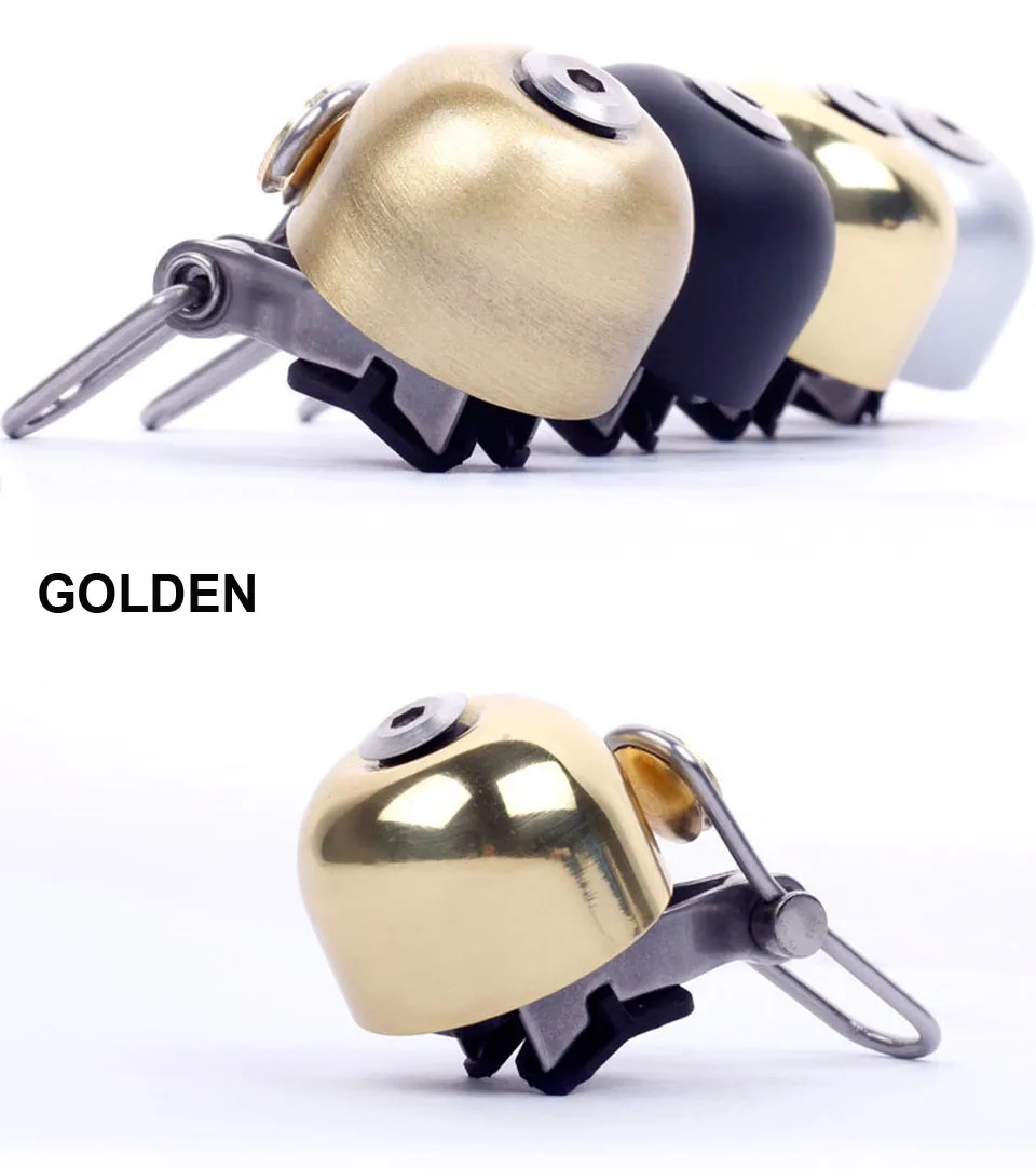 Mini Sonnette De Vélo Noir - Pour Guidon 22 Mm, Aluminium, Légère, Pour Adultes Et Enfants