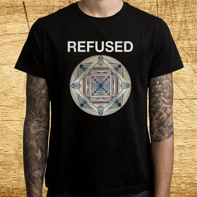 Refused Freedom Album Logo Men'S Black T-Shirt Size S M L Xl 2Xl 3Xl Birthday Gift Tee Shirt |