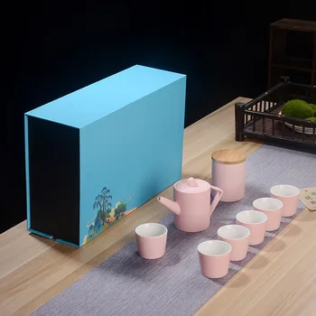 

Mini Ceramic Handle Creative Teapot and Tea Cup Set Kettle Ceramic Puer Red Tea Pots Chinese Teteras Tea Infuser BD50TP