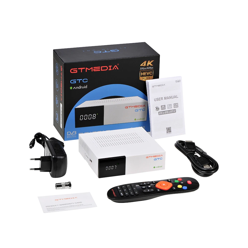 GTMEDIA GTC Smart tv Box Android 6,0 4K Wifi Netflix телеприставка медиаплеер 2GB16GB с 1 год cccam Поддержка IP tv Android Box