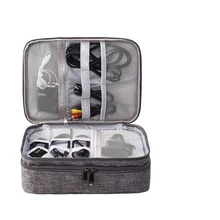 

Portable Storage Bag Large Capacity Organizer For Travel Kits Durabe Cables Storage Box Container Multi-function Travel Bag