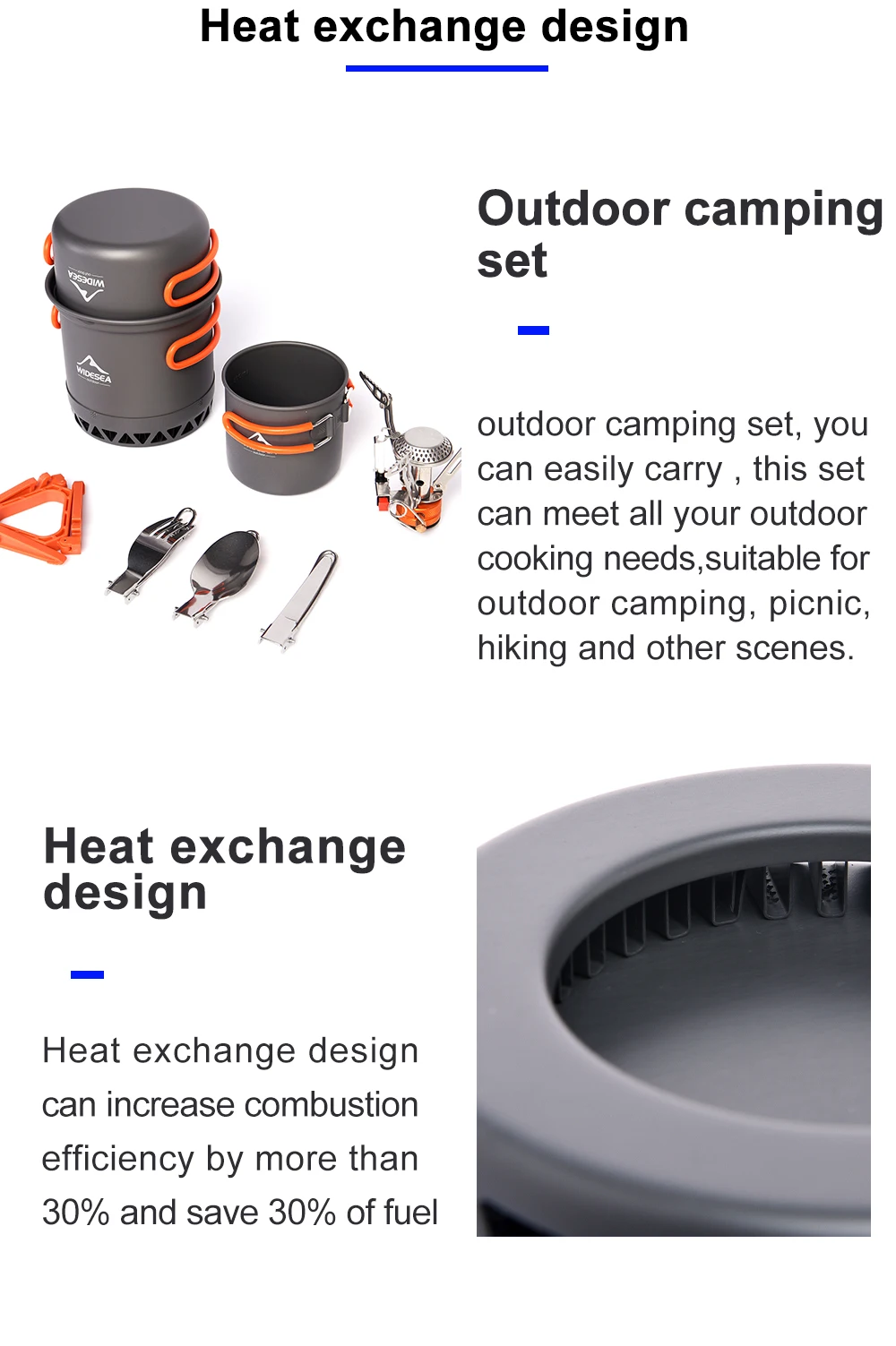 Ultra-light Camping Cookware Set 