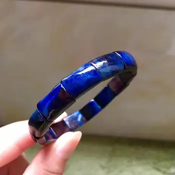 

Natural Sugilite Royal Blue Bracelet Bangle 10x6mm South Africa 10mm Top Quality Rectangle Beads Stretch Women Female AAAAA