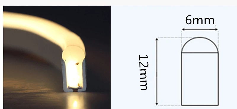 12V светодиодный неон полосы светильник гибкий водонепроницаемый ip68 2835 smd 120led белый теплый белого и желтого цвета красный цвет зеленый, синий RGB светло-голубой