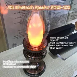 Чистое соединение динамик Bluetooth 4,0 литиевая батарея 2000 mAh светильник с эффектом пламени SD-209
